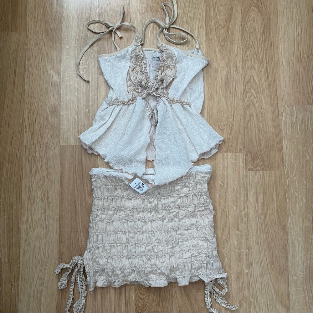 WeGangYoung Ivory Love Skort Set